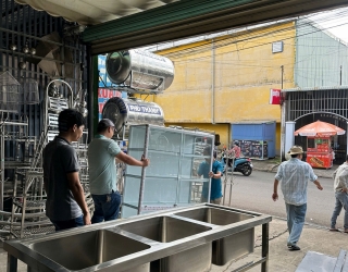 Bồn rửa chén Inox, Trạm dừng sạch sẽ giữa nhịp sống bận rộn của người dân Cẩm Mỹ