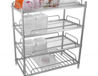 Sản Phẩm Kệ Inox 4 Tần Tiết Kiệm Không Gian Hiệu Quả
